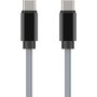 ADEQWAT Câble USB C vers USB-C gris 2m