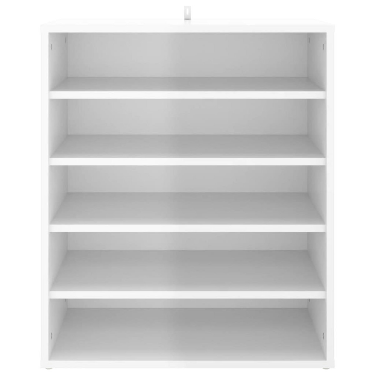 VIDAXL Armoire a chaussures Blanc brillant 60x35x70 cm Agglomere