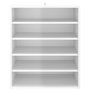Voir la diapositive 3 : VIDAXL Armoire a chaussures Blanc brillant 60x35x70 cm Agglomere