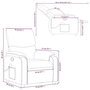 Voir la diapositive 6 : VIDAXL Fauteuil de massage inclinable Cappuccino Similicuir