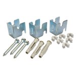 CENTRALE BRICO Jeu de 3 fixations pour radiateur acier lamellaire