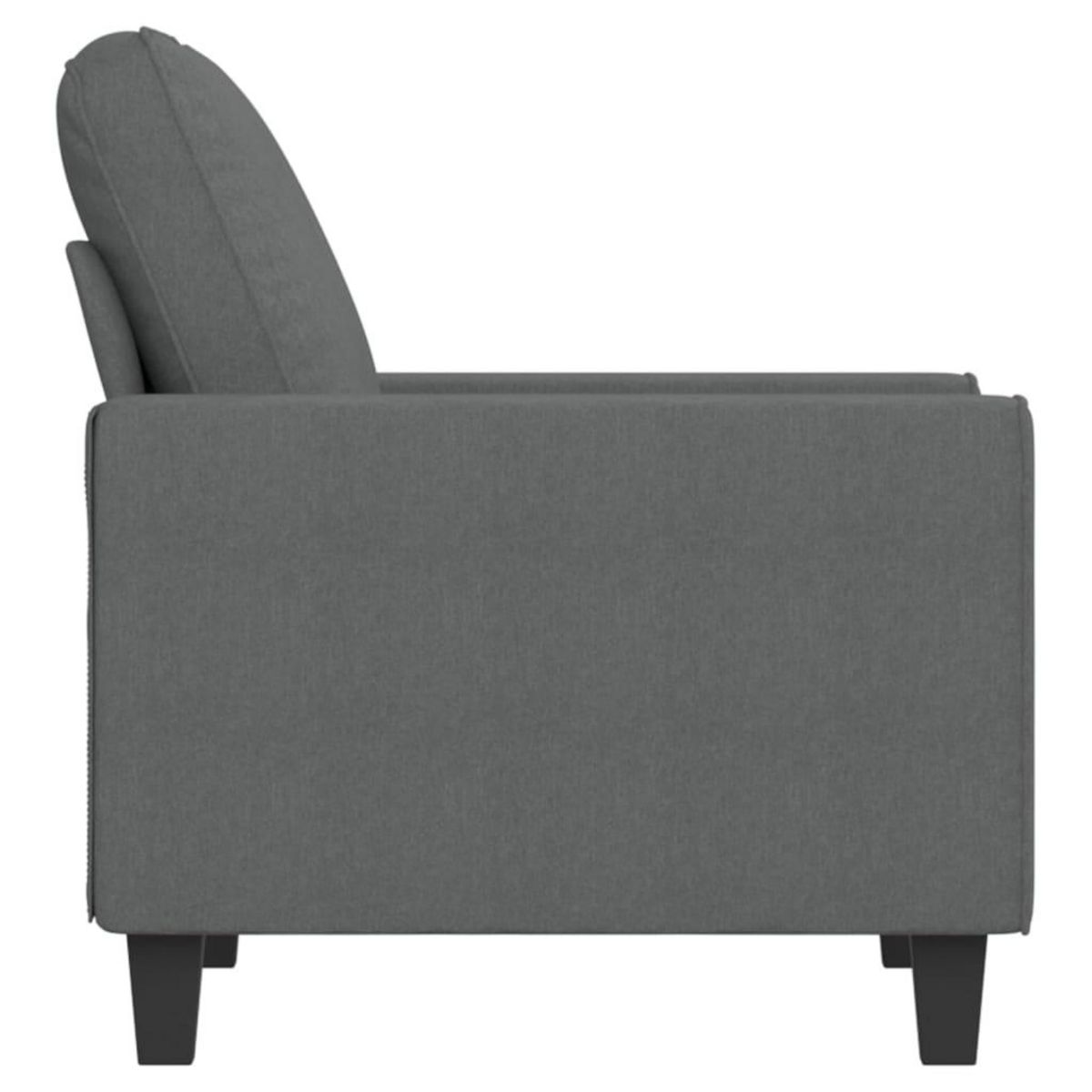VIDAXL Fauteuil Gris fonce 60 cm Tissu