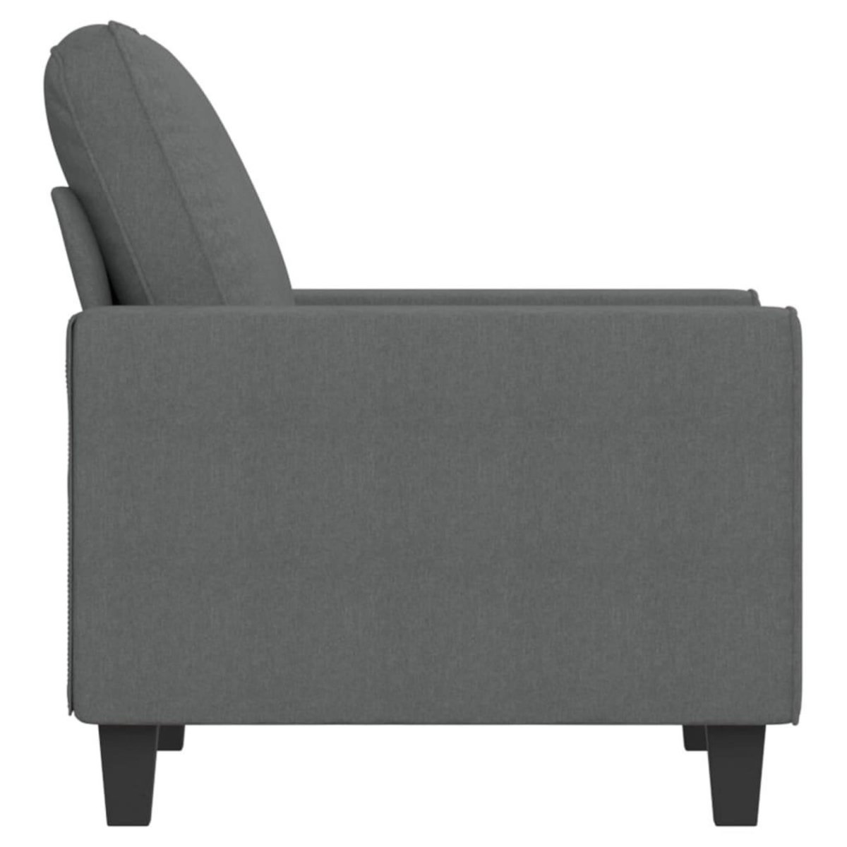 VIDAXL Fauteuil Gris fonce 60 cm Tissu