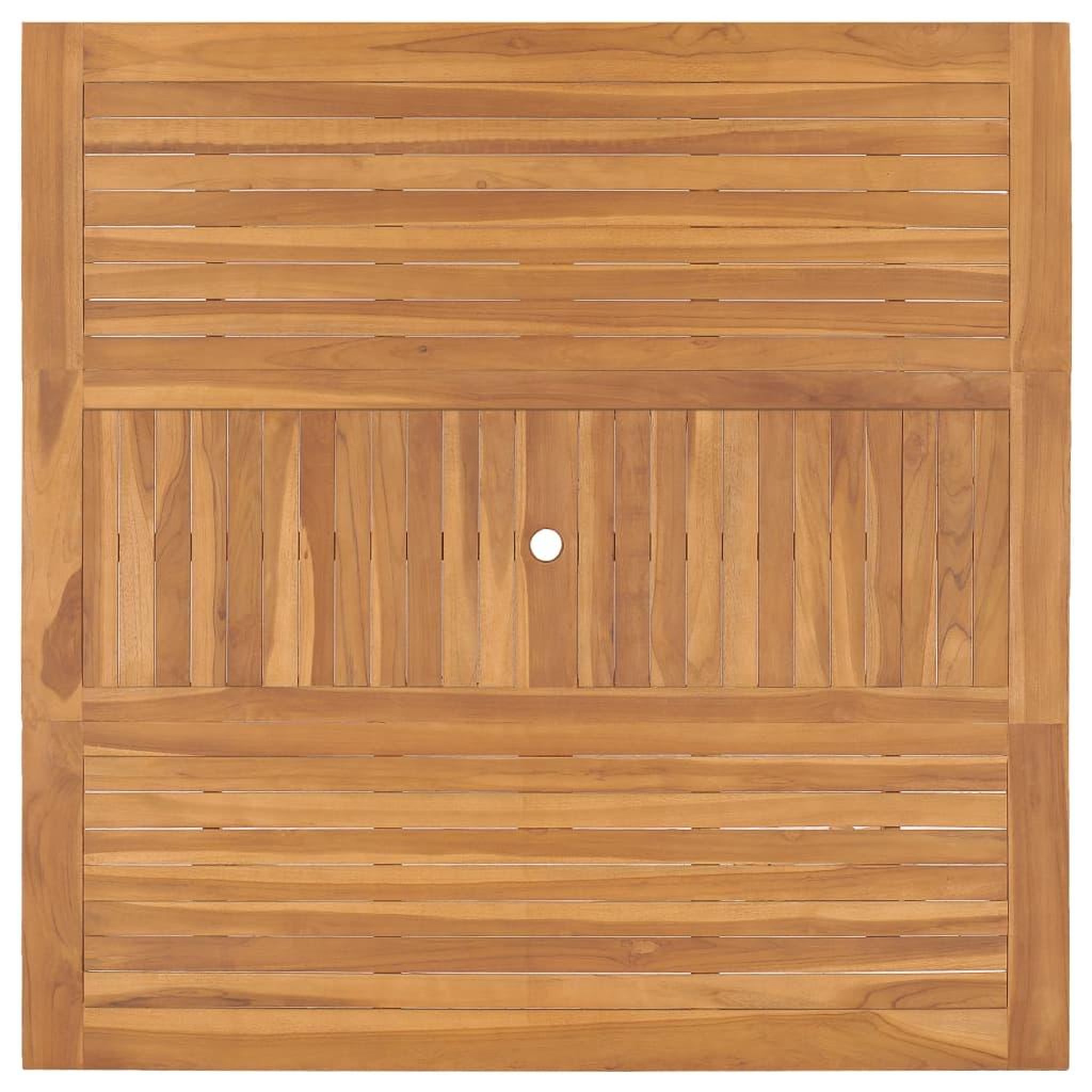 Voir la diapositive 4 : VIDAXL Table de jardin 150x150x76 cm Bois de teck solide