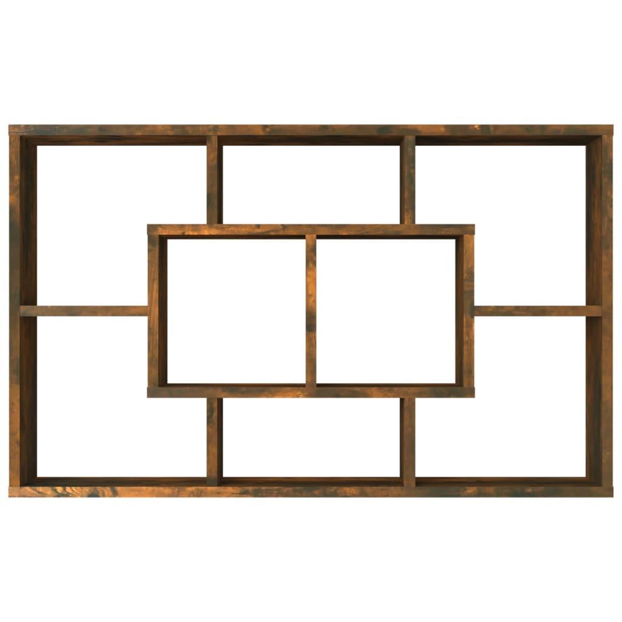 Voir la diapositive 5 : VIDAXL Etagere murale Chene fume 85x16x52,5 cm Bois d'ingenierie