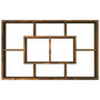 Voir la diapositive 5 : VIDAXL Etagere murale Chene fume 85x16x52,5 cm Bois d'ingenierie