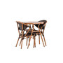 Voir la diapositive 4 : Paris Prix Ensemble Table de Jardin & 2 Chaises  Abrantes  80cm Marron