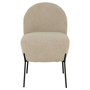 Voir la diapositive 1 : LISA DESIGN Renato - fauteuil avec pieds en acier - en tissu bouclette