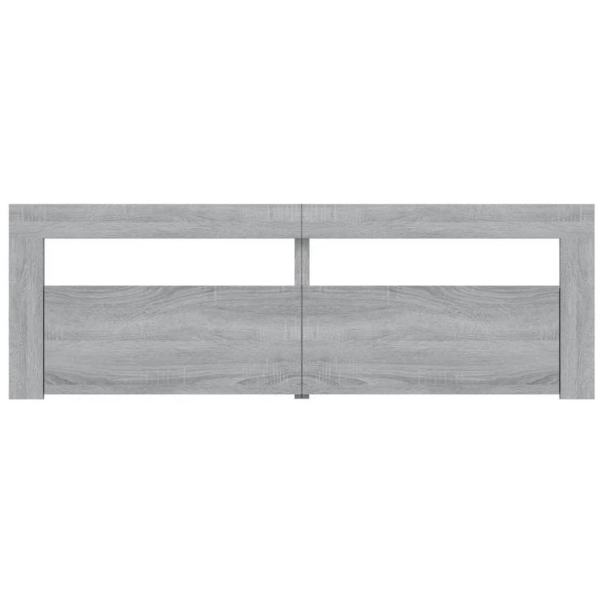 VIDAXL Meuble TV avec lumieres LED sonoma gris 120x35x40 cm