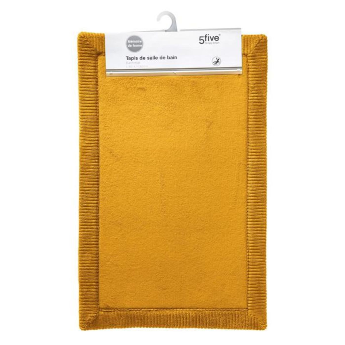 FIVE Tapis de Bain Mémoire de Forme  Trio  50x80cm Jaune