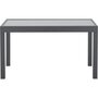 Voir la diapositive 1 : MARKET24 Table de jardin extensible rectangulaire 6 a 10 personnes - Structure aluminium - Plateau verre trempé - L 135-270 x H 75 x P 9