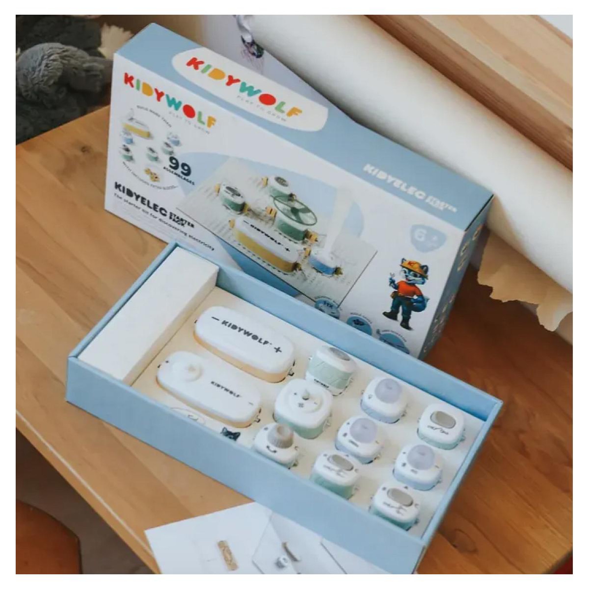 Voir la diapositive 2 : KIDYWOLF Kdyelec - Kit d electricite - Pack 11 pieces