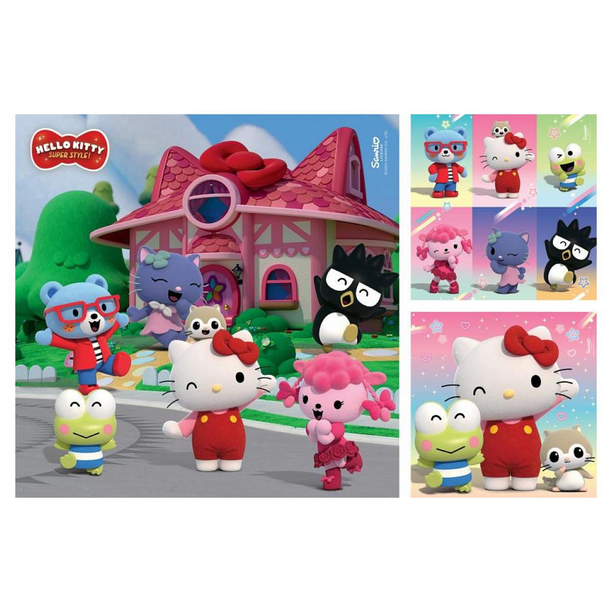 RAVENSBURGER Puzzles 3x49 p - hello kitty