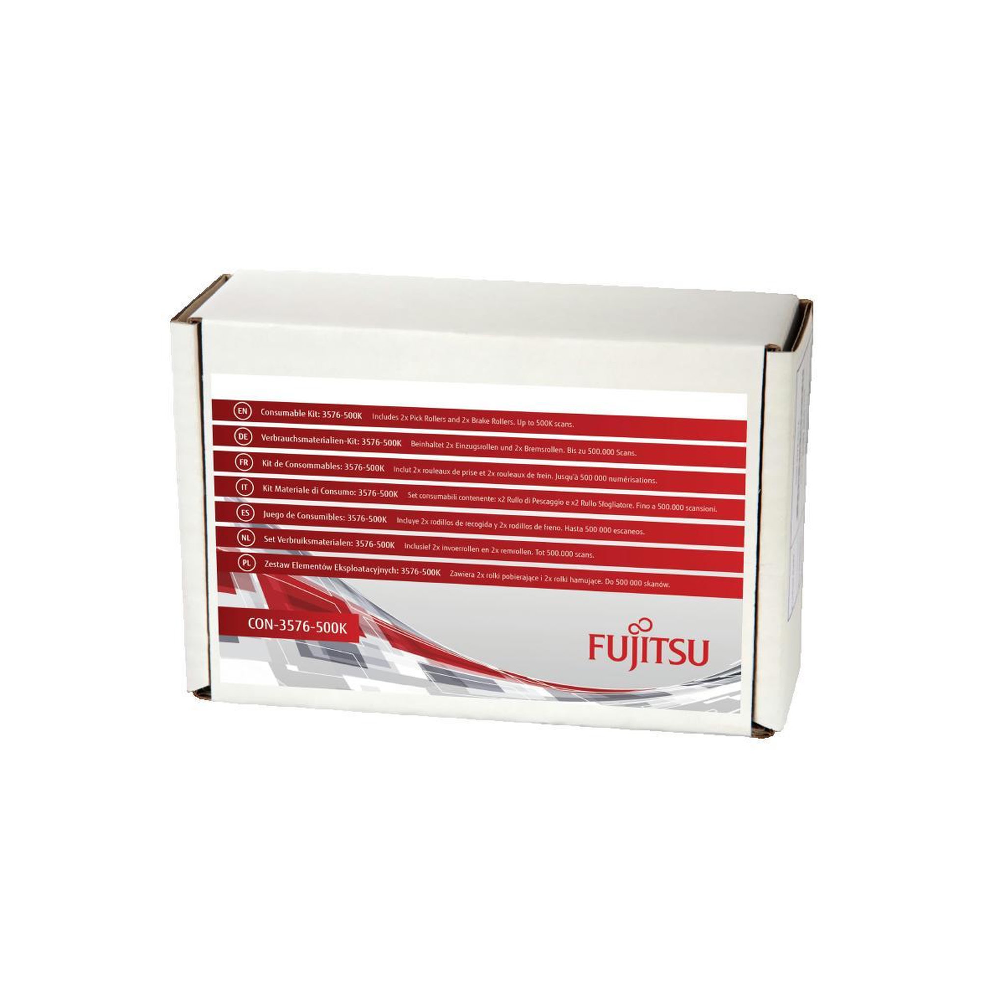 Voir la diapositive 2 : FUJITSU Kit de consommables Fujitsu 3576-500K pour maintenance de scanners