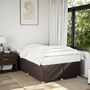 Voir la diapositive 1 : VIDAXL Cadre de lit sans matelas marron fonce 120x200 cm tissu