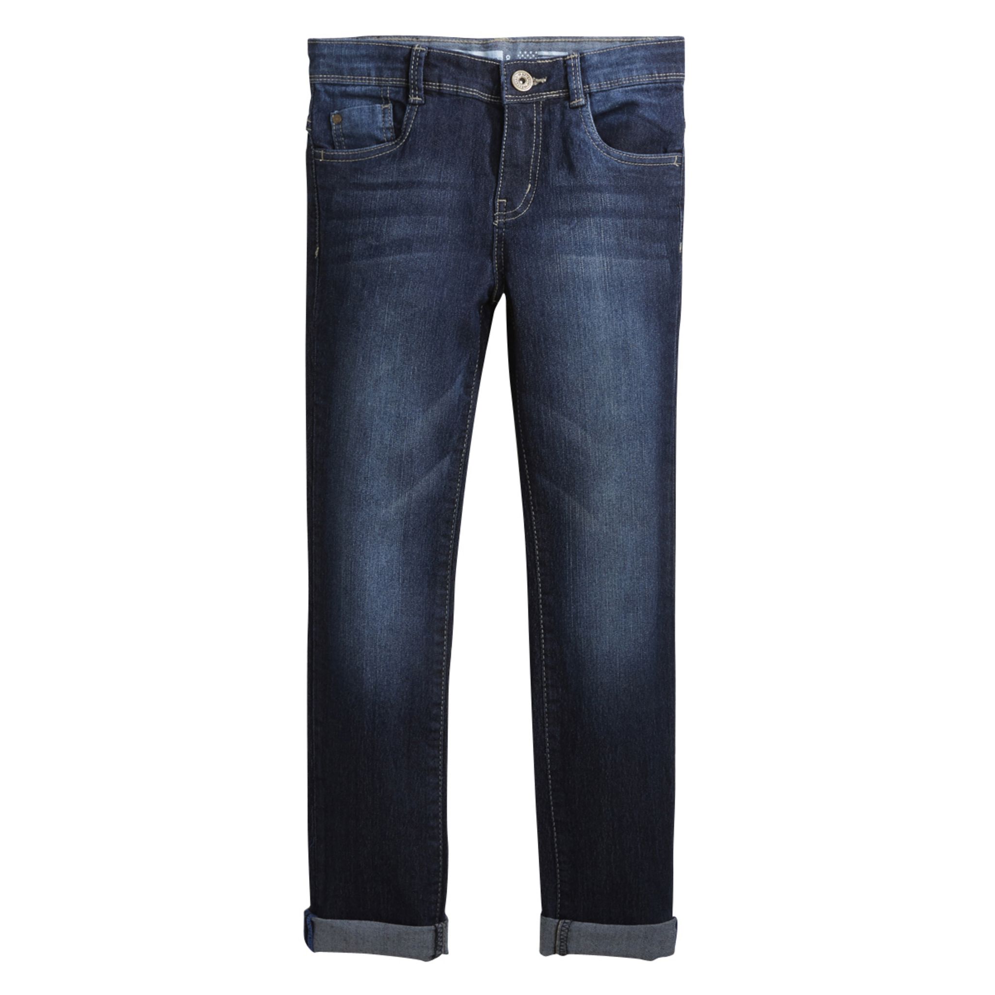 Jean Pour Garçon In Extenso Taille 158 (14 Ans) - Coupe Droite, Bleu, Très Bon état