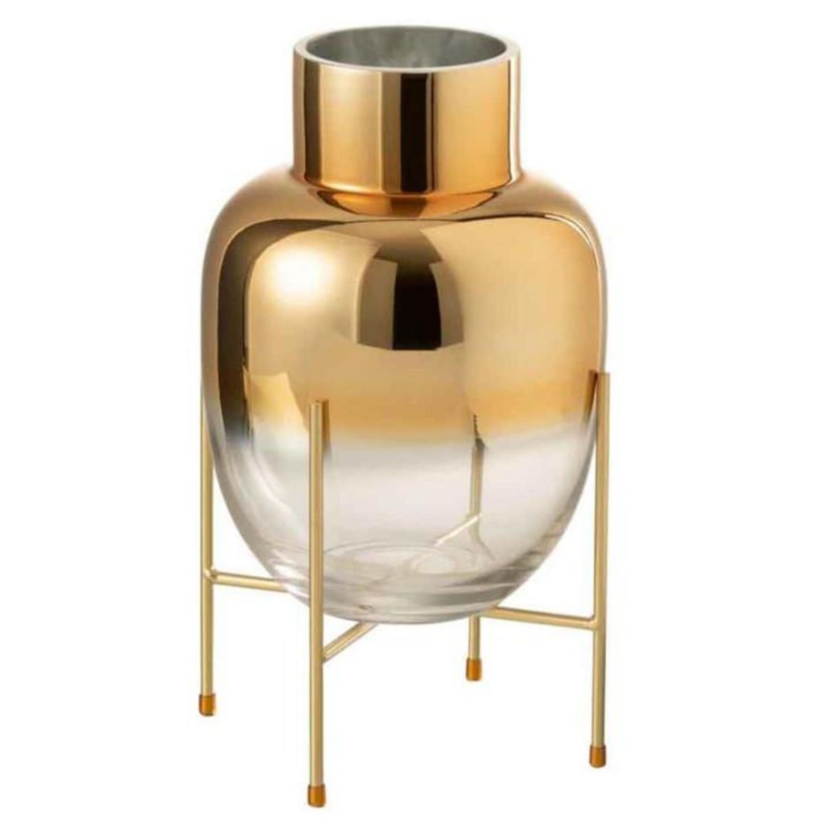 Paris Prix Vase Cylindrique sur Pied  Arnaud  33cm Or