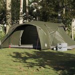 VIDAXL Tente familiale a dome 6 personnes vert olive impermeable