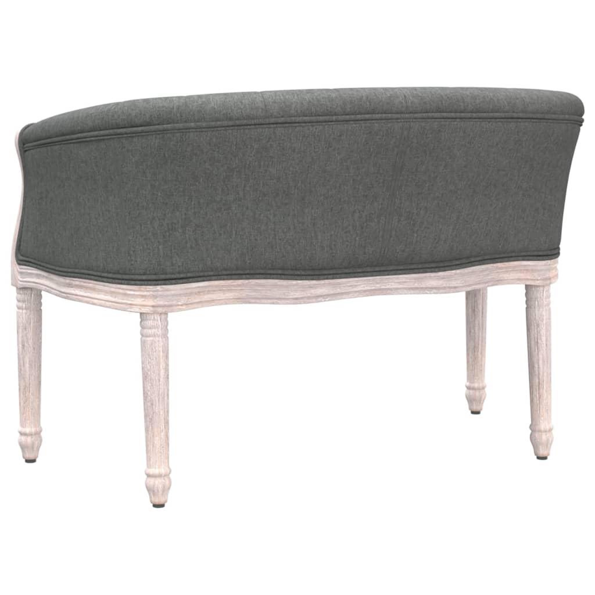 Voir la diapositive 5 : VIDAXL Banc Gris fonce 98x56x69 cm Tissu