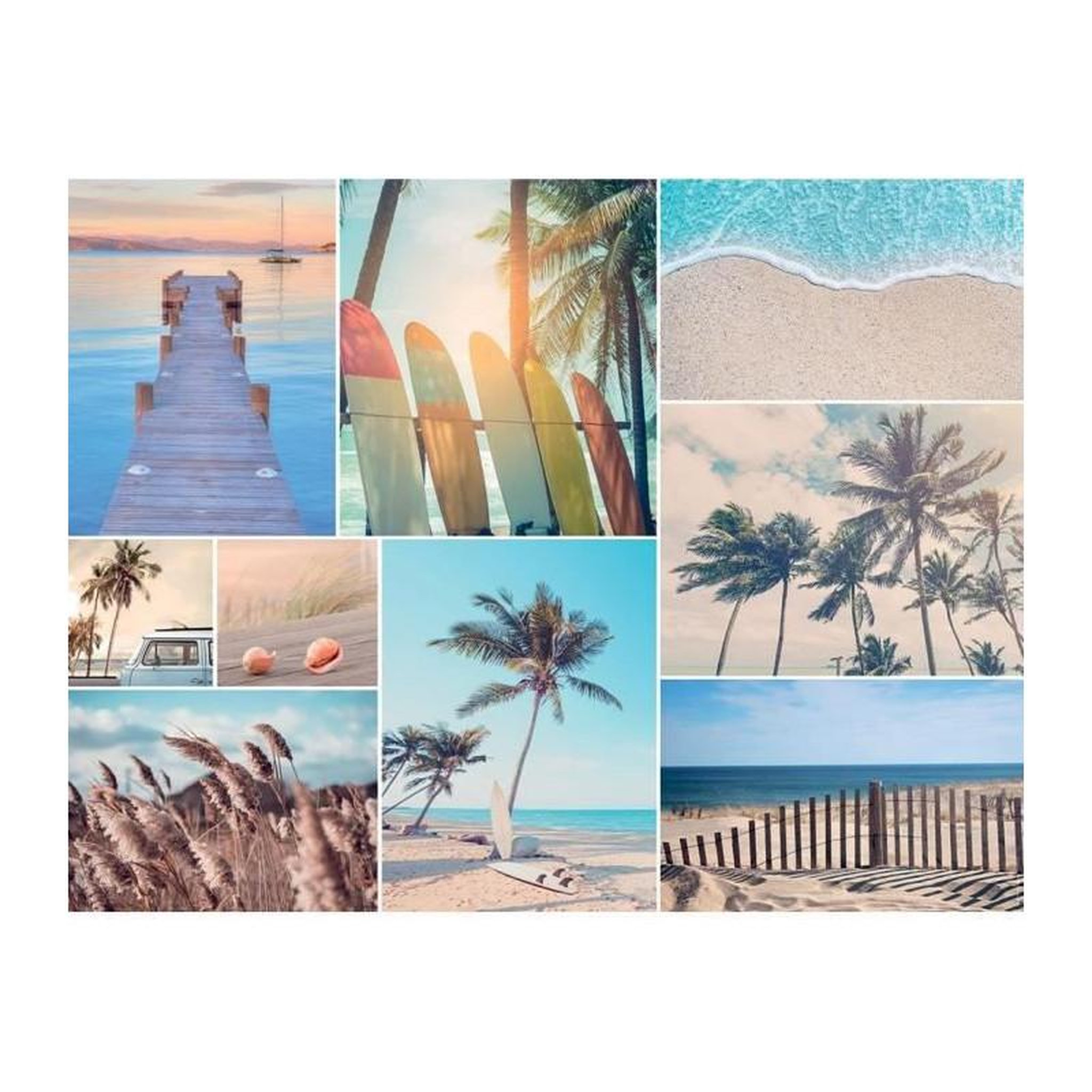Voir la diapositive 2 : Nathan Nathan - Puzzle 2000 pieces - En bord de plage