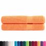 Voir la diapositive 2 : VIDAXL Serviettes de sauna de qualité supérieure SOLUND 2 pcs orange