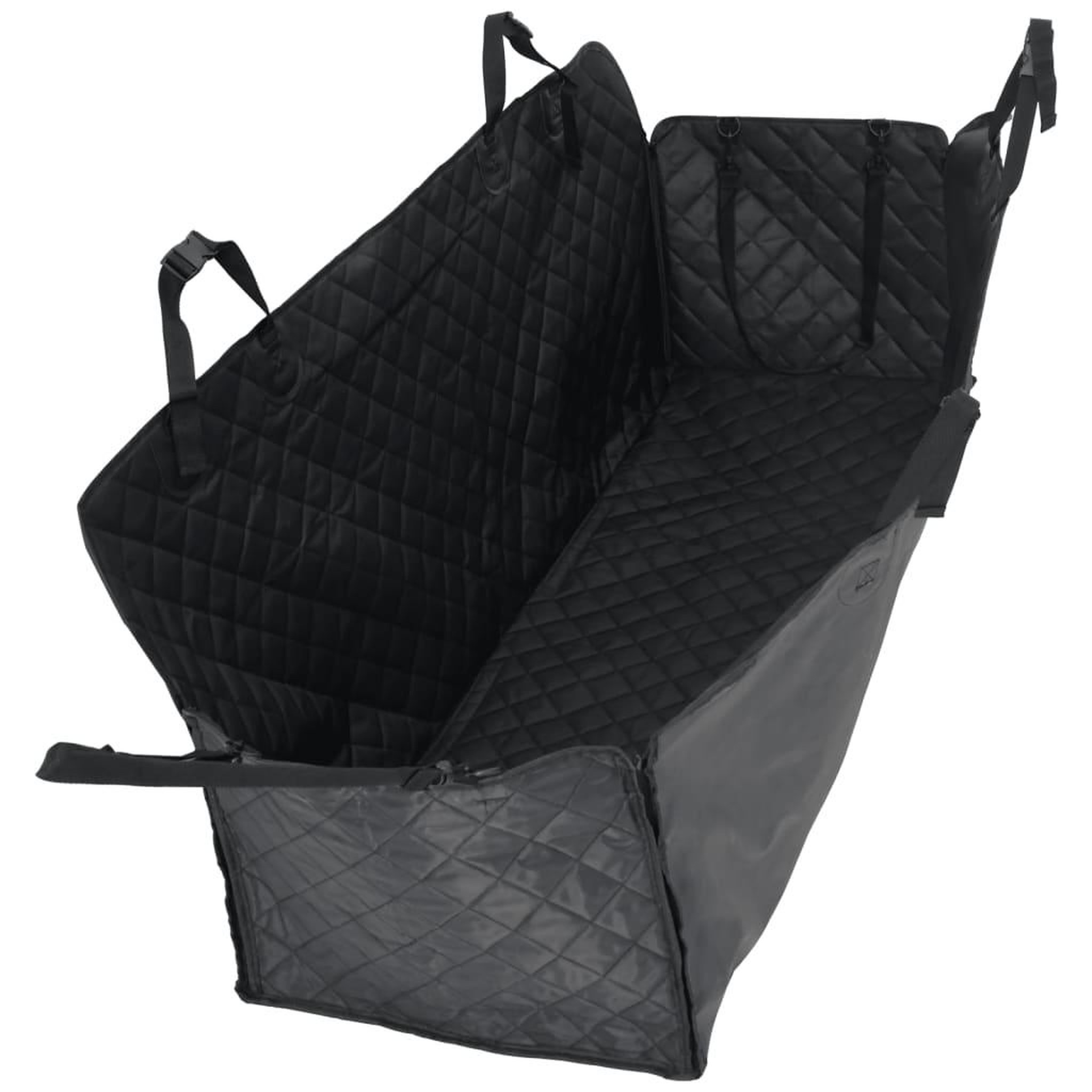 Voir la diapositive 2 : VIDAXL Housse de siege de voiture pour chien noir 137x46x50 cm