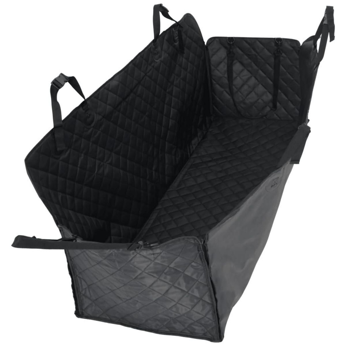 VIDAXL Housse de siege de voiture pour chien noir 137x46x50 cm