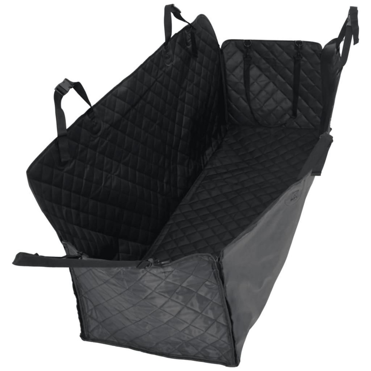 VIDAXL Housse de siege de voiture pour chien noir 137x46x50 cm