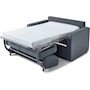 Voir la diapositive 3 : Habitat et Jardin Canapé convertible express en tissu  Diana  - Couchage 120 cm - 2 places - Gris