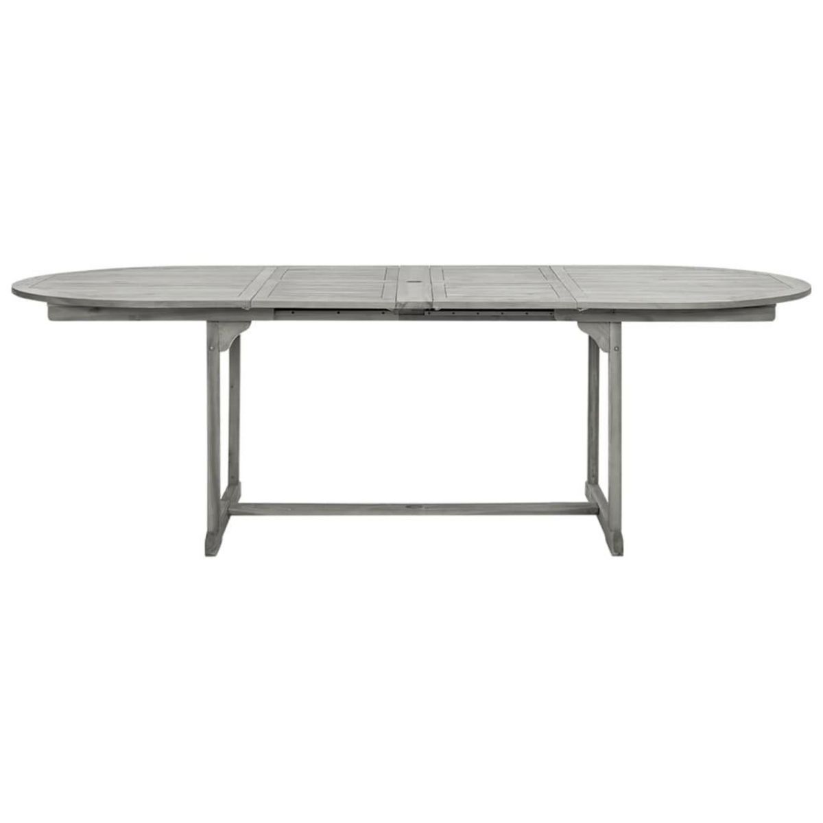 VIDAXL Table a dîner de jardin (160-240)x100x75cm Bois d'acacia massif