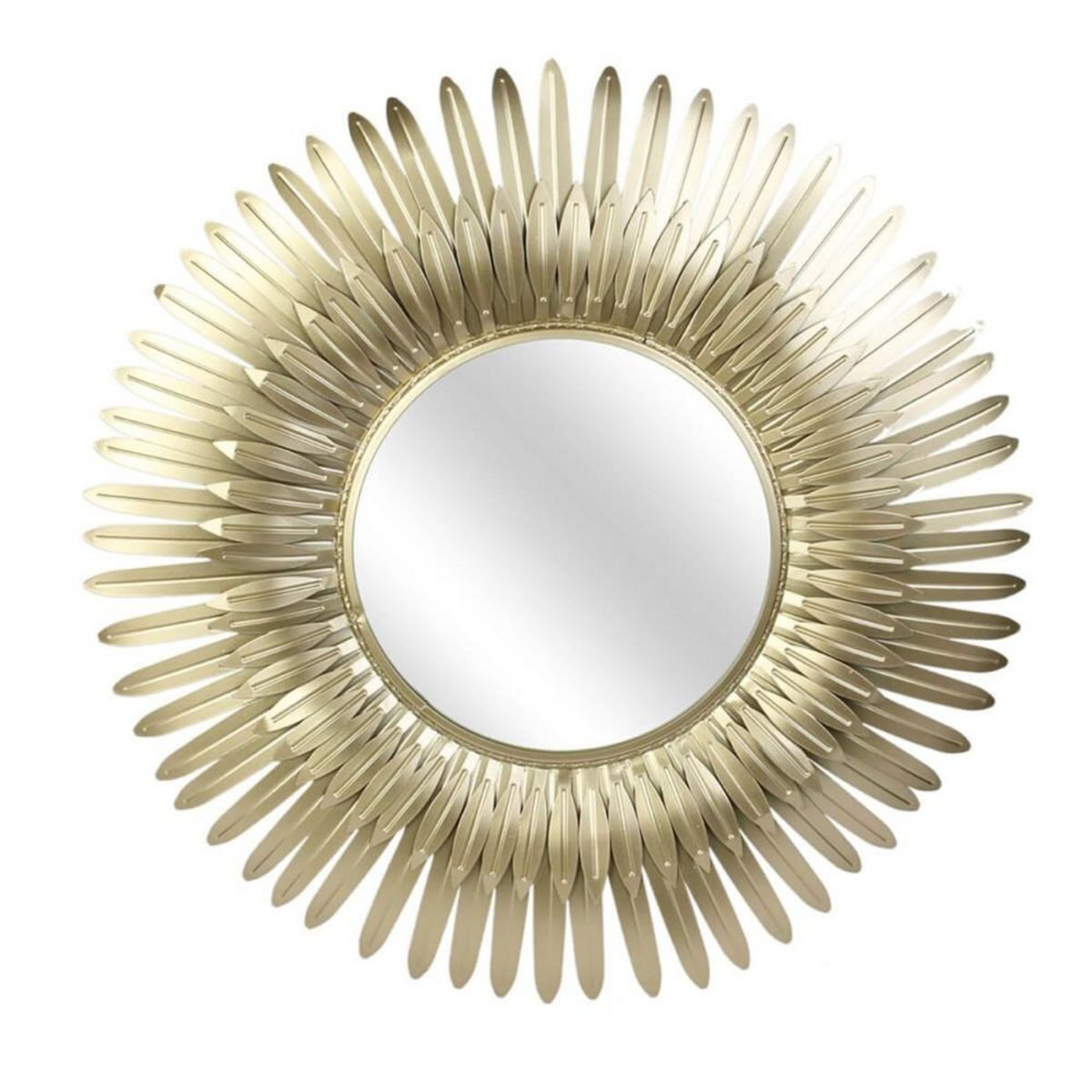 The Home Deco Factory Miroir plumes dorées D53
