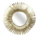 The Home Deco Factory Miroir plumes dorées D53
