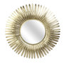 Voir la diapositive 1 : The Home Deco Factory Miroir plumes dorées D53