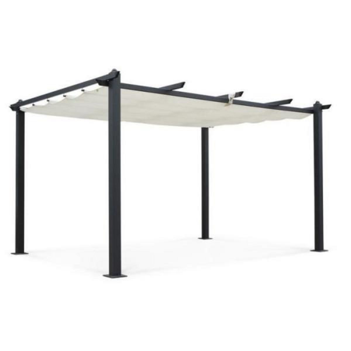 MARKET24 Pergola en aluminium CORDOBA - Ecru - 4 x 3 m