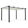 Voir la diapositive 2 : MARKET24 Pergola en aluminium CORDOBA - Ecru - 4 x 3 m