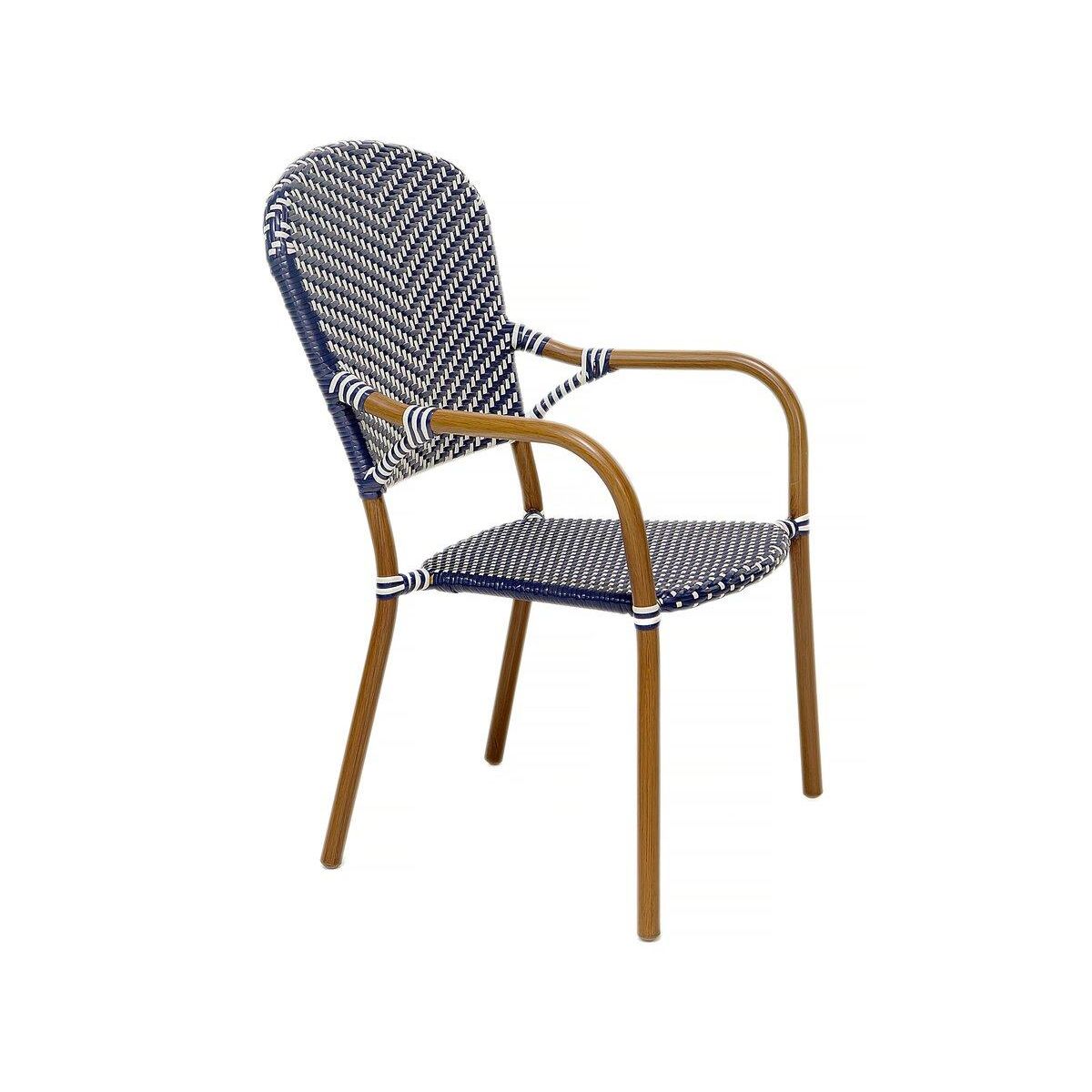 Habitat et Jardin Lot de 4 chaises d'extérieur bistro  Maya  - Bleu