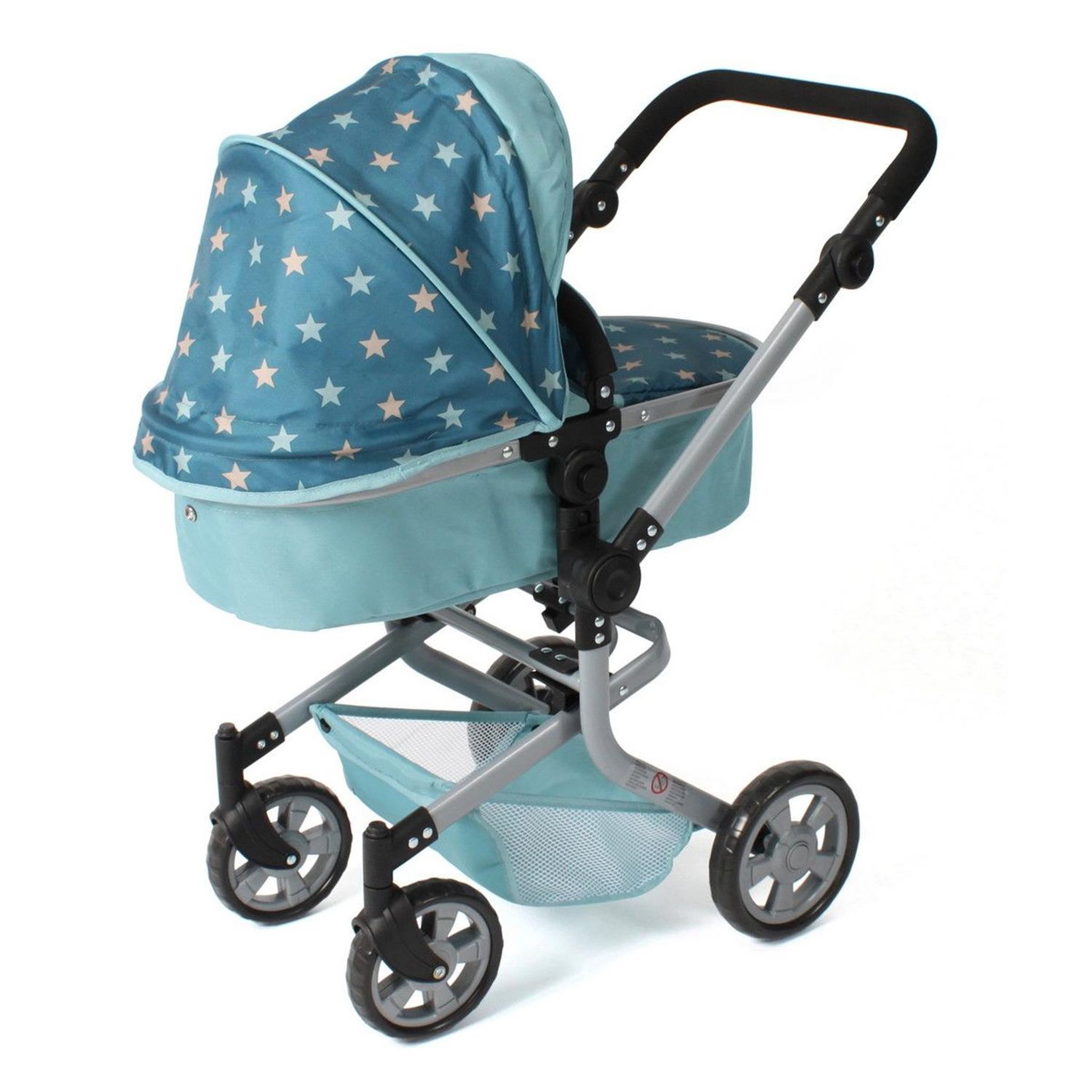 Voir la diapositive 3 : BAYER CHIC 2000 Poupées Landau combiné MIKA - Étoiles turquoise