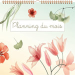 PLANNING DU MOIS. TRANSPARENT FLOWERS, Chantecler