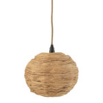 Paris Prix Lampe Suspension Boule  Feuille  25cm Naturel