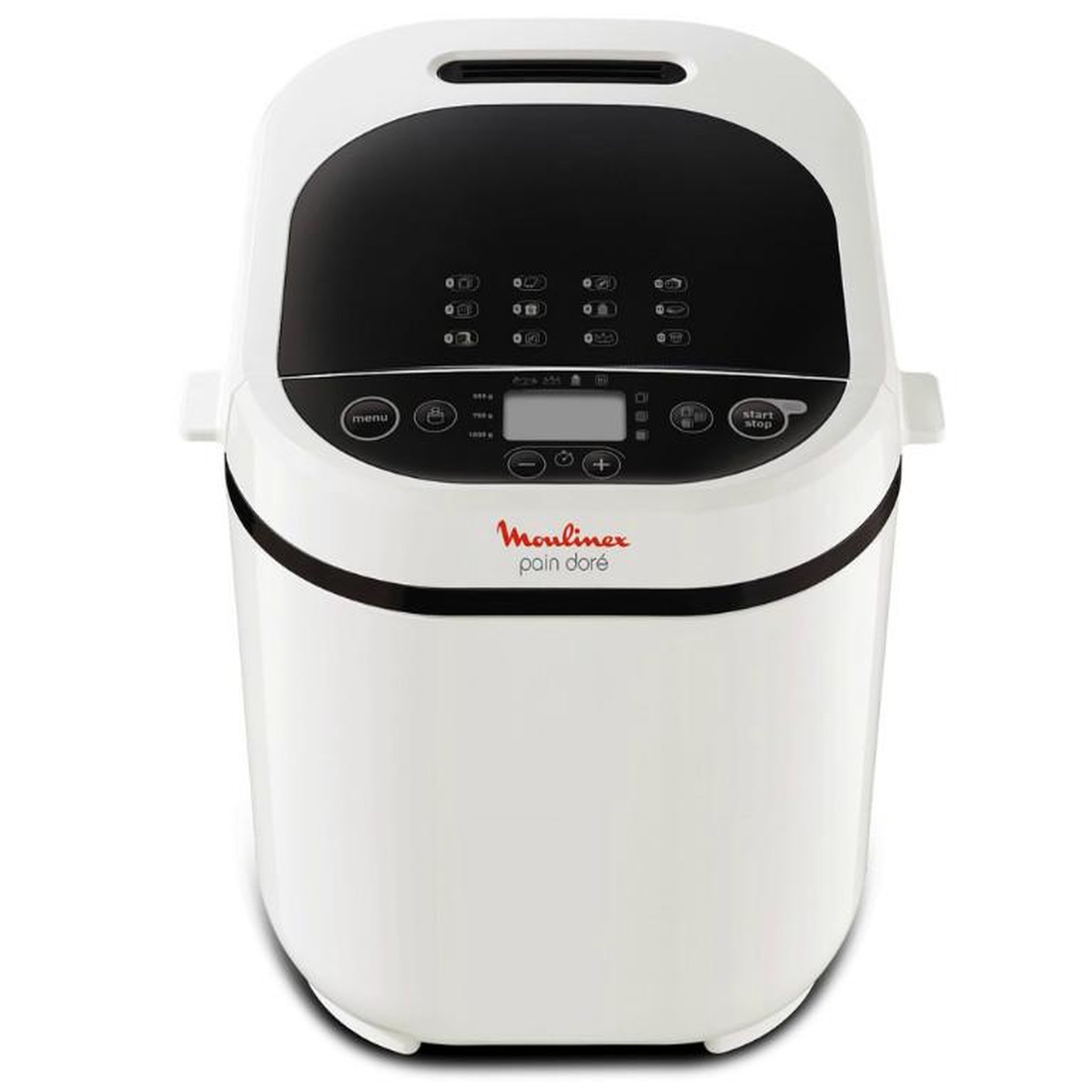 Voir la diapositive 2 : MOULINEX Machine à pain 1kg 720w blanc - ow210130