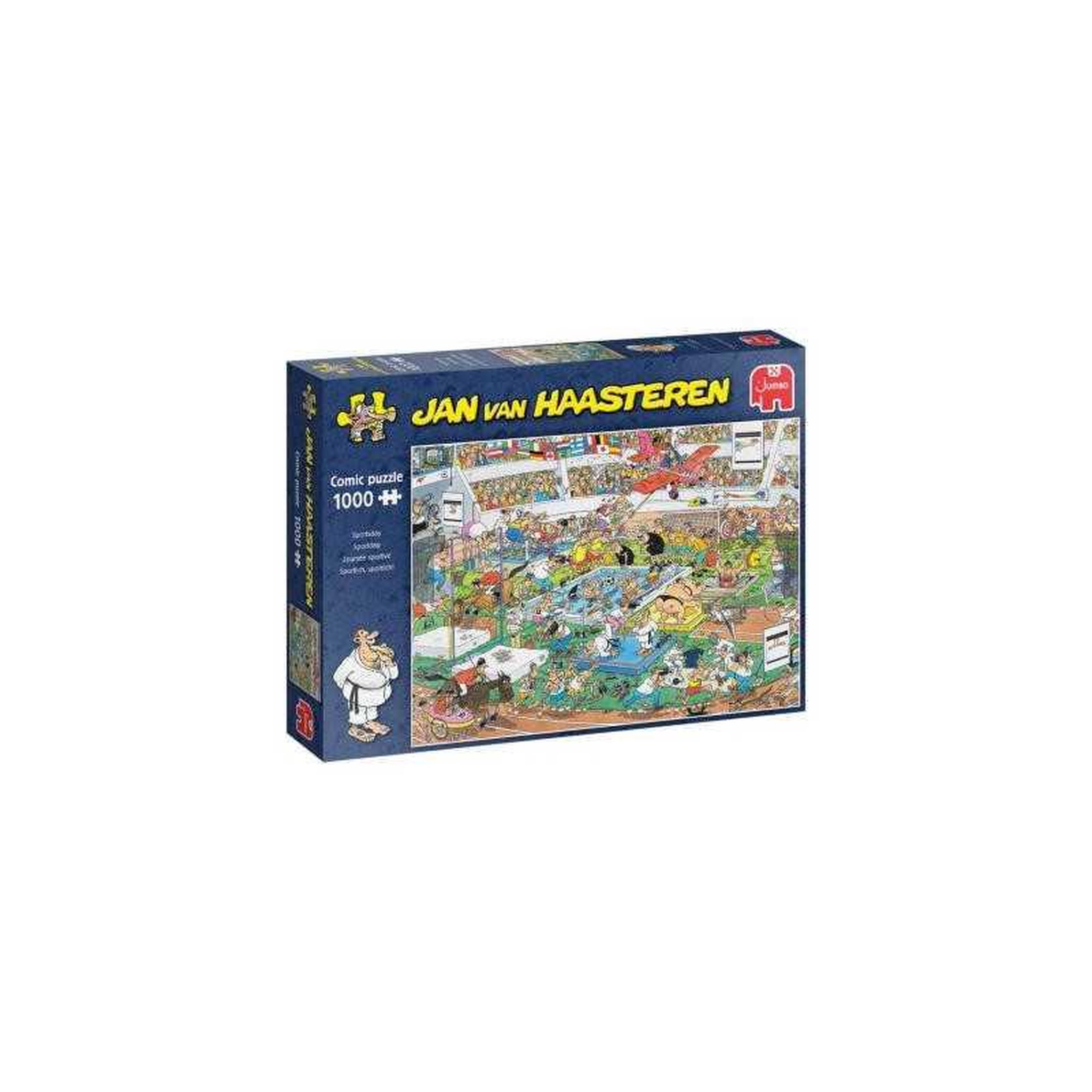 Jumbo Puzzle 1000 pièces Jan van Haasteren « Sportif, sportif ! » scène sportive multicolore