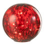 Voir la diapositive 2 : Paris Prix Boule Led en Verre Tacheté  Preston  20cm Rouge