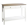 Voir la diapositive 1 : ATMOSPHERA Console design bois Solen - L. 110 x H. 85 cm - Blanc