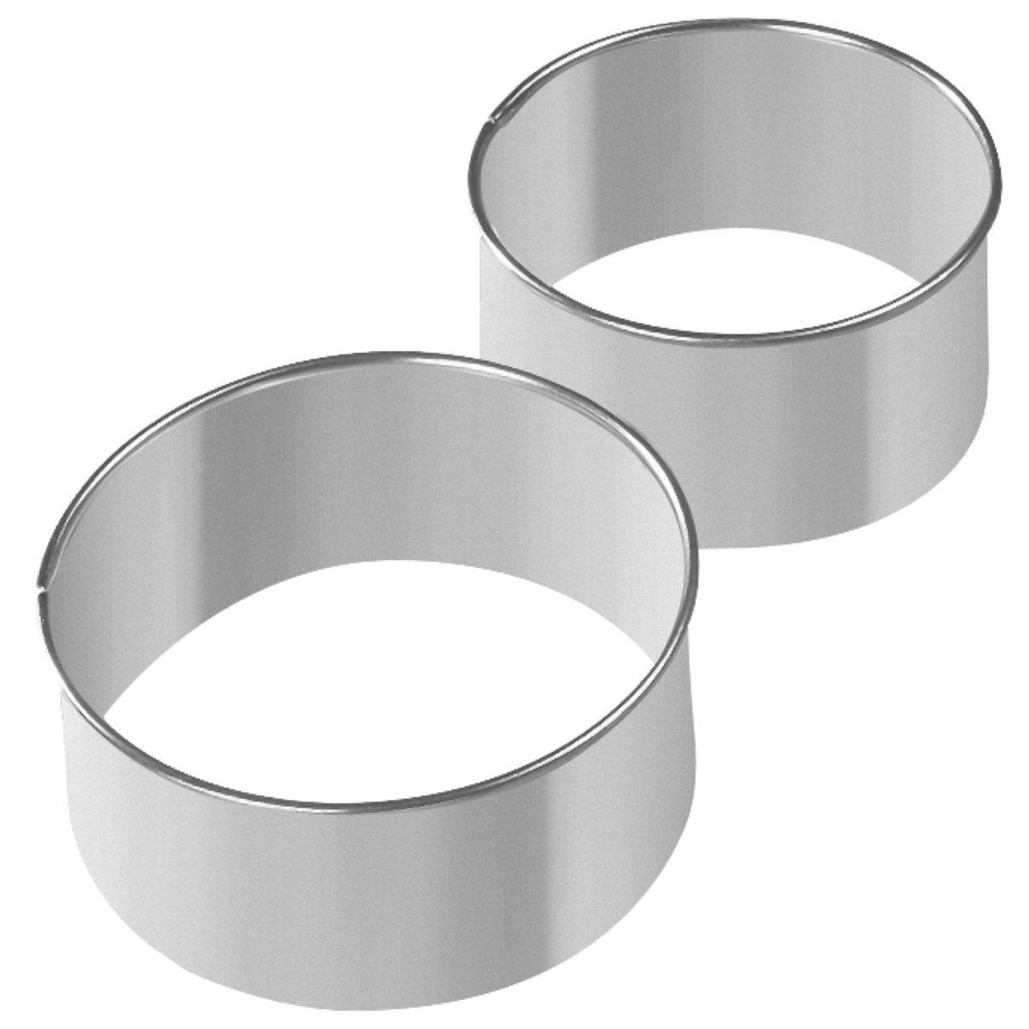 ZENKER Lot de 2 emporte-pièces ronds pour beignets en inox zenker emporte-pièces