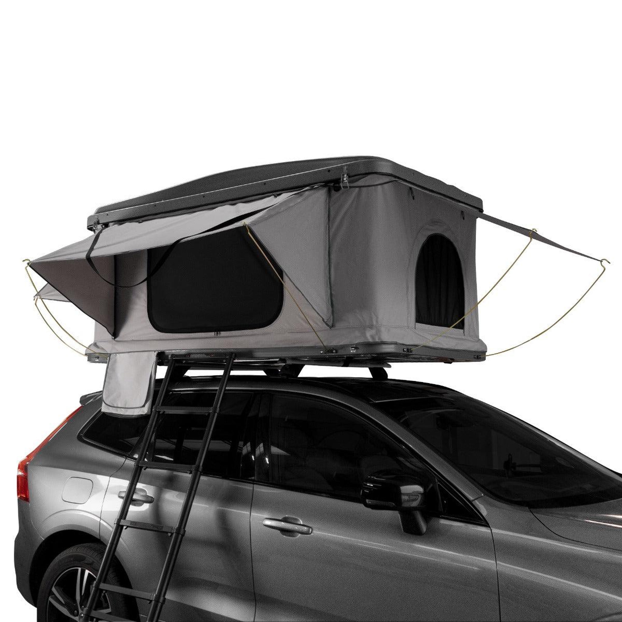Monster Tente de Toit pour Voiture. Coloris disponibles : Marron, Gris, Vert