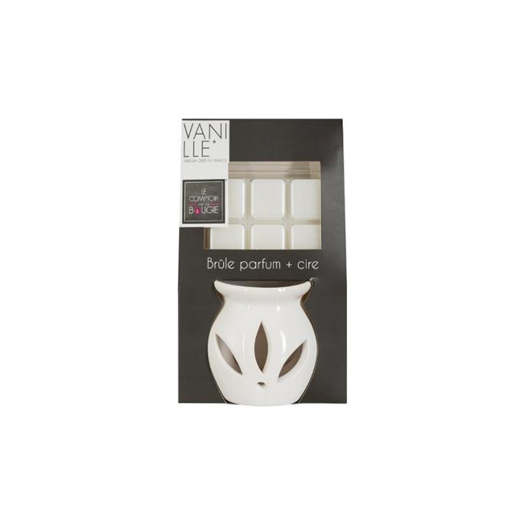 Voir la diapositive 4 : COMPTOIR DE LA BOUGIE Brûle-parfum & cire 30g vanille
