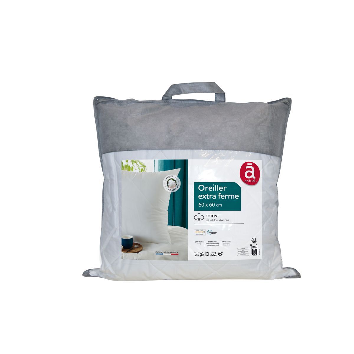 ACTUEL Oreiller extra ferme en coton