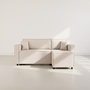 Voir la diapositive 5 : BEST MOBILIER Jonas - canapé d'angle réversible 4 places convertible avec coffre en tissu texturé