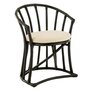 Voir la diapositive 1 : Paris Prix Chaise Rotin & Coussin  Howard  70cm Noir