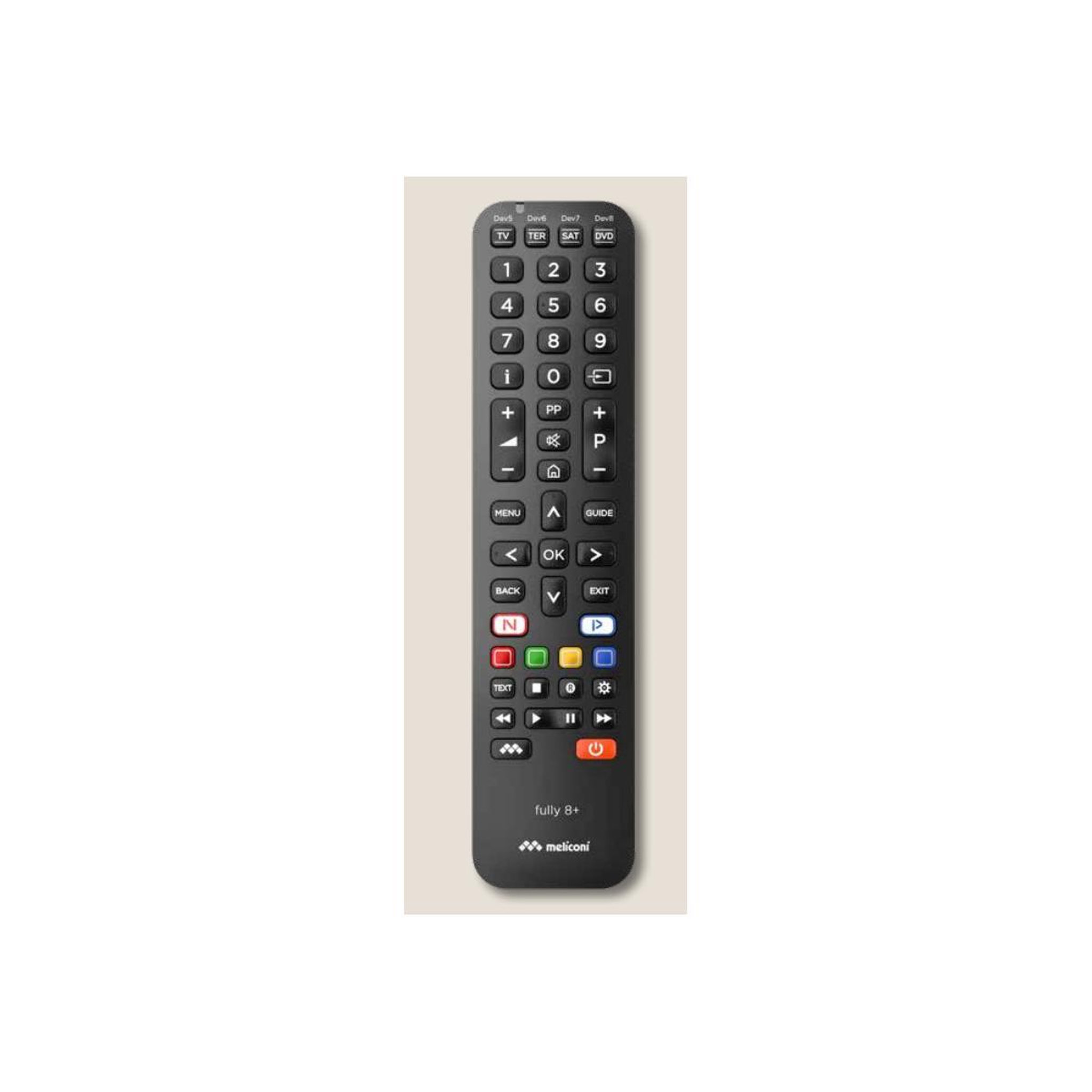 Voir la diapositive 2 : Meliconi Télécommande universelle universelle 8 en 1 FULLY 8+